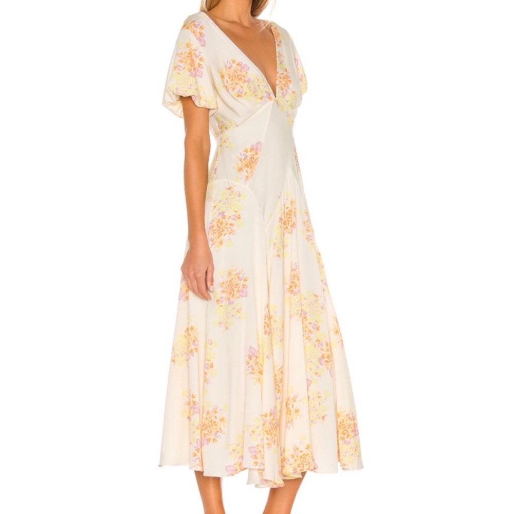NWT Free People Laura Printed Floral Maxi Dress - Picture 2 of 8